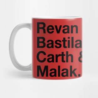 The Fab Four (KOTOR) Mug